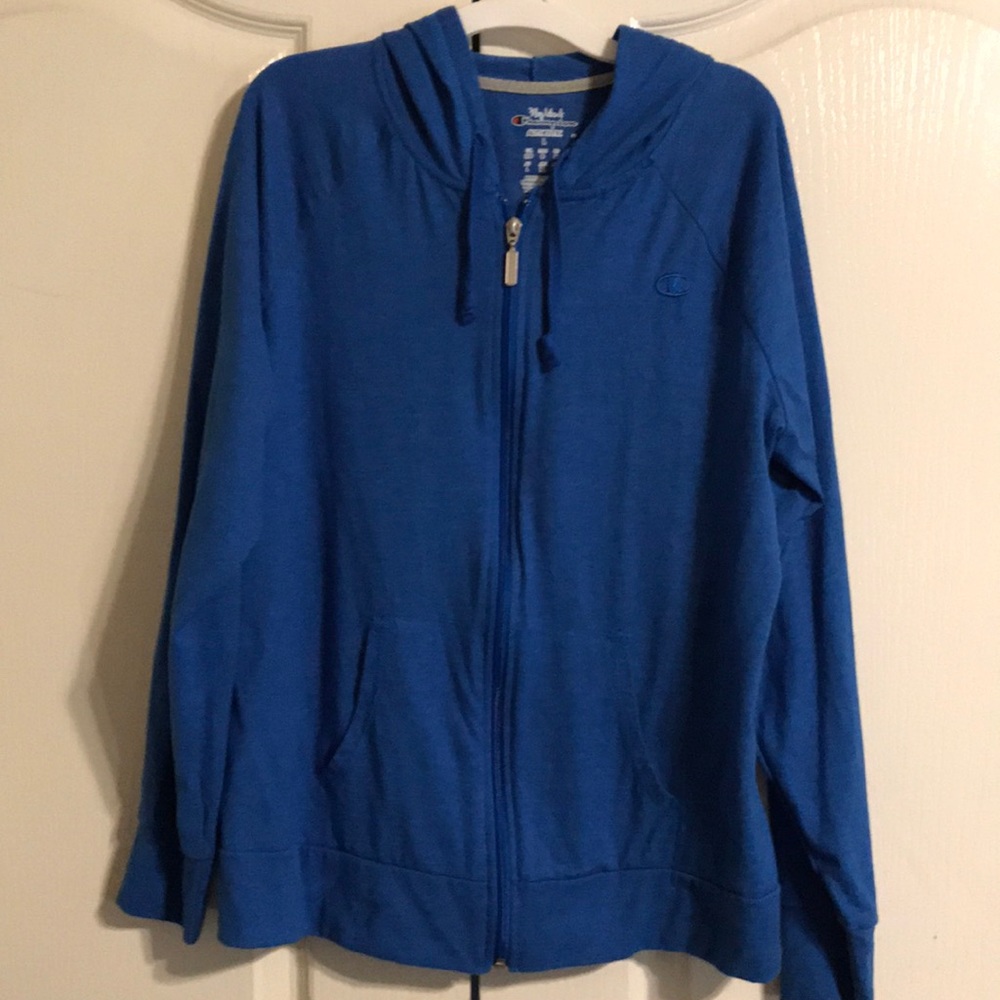 Champion Lightweight Hoodie Jacket Blue Boy’s L - Picture 1 of 4